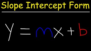 Slope Intercept Form Ymxb  Algebra [upl. by Ellynad]