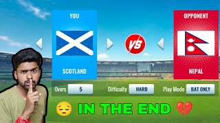 Scotland Vs Nepal Cricket Gameplay With Facecam amp in Hindi Commentary [upl. by Berg]