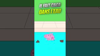 GEORGE fait CACA dans la Piscine  💩 🏊 🐷 shorts humour doublage peppapig [upl. by Melba]