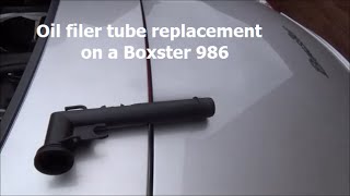 Porsche Boxster 986 Oil filer tube replacement [upl. by Lilian233]