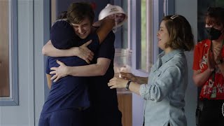 The Good Doctor Watch Antonia Thomas Tearful Goodbye Ahead of Season 5  TVLine 2021 [upl. by Anyahc337]