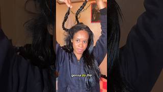 Fake silk Press silkpress naturalhair 4chair [upl. by Ledba]