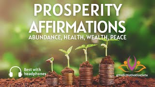 Prosperity Affirmations  Listen for 21 Days  Attract Abundance Wealth Health ✨ [upl. by Banky]