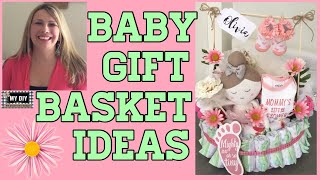 Baby Gift Basket Ideas  Diaper Cake DIY  New Wreath Winner 🍋🌸 [upl. by Farnsworth]