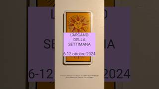 LARCANO DELLA SETTIMANA  612102024 tarot tarotherapy8 tarocchidimarsiglia donne anima [upl. by Akenot869]