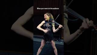 Lindsey Stirling  mum in the audience shorts violinist [upl. by Nauqes]