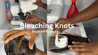 How To Properly Bleach Your Knots  Beginner Friendly  Lace Closure [upl. by Alyag]