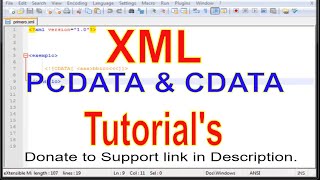 XML PART 06 PCDATA and CDATA [upl. by Ettelohcin378]