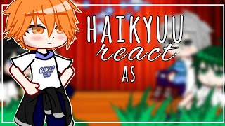 haikyuu react to as hinata and kageyama asgacha clubGccontém kagehinaINGESBR [upl. by Eleph]