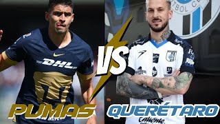 PUMAS VS QUERETARO EN VIVO  JORNADA 16 [upl. by Krawczyk]