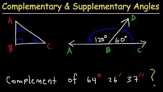 Complementary and Supplementary Angles [upl. by Rieger]