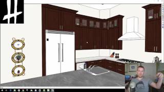 Transitional Double Stacked Cabinet Design Video [upl. by Avert]