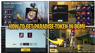 HOW TO GET PARADISE TOKEN IN BGMI  PARADISE TOKEN EXCHANGE EVENT  BGMI 31 UPDATE EVENT [upl. by Eseilenna]