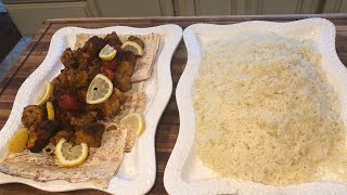 Easy Oven Chicken Kabob with Rice کباب مرغ و چلو در دیگ پلو پزی [upl. by Brosy942]