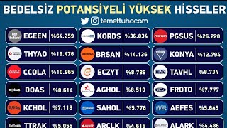 BEDELSİZ POTANSİYELİ OLAN ŞİRKETLER VE BEDELSİZ SERMAYE ARTIRIM POTANSIYELLERİ [upl. by Shelagh]