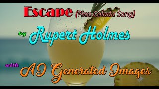 Escape Pina Colada Song by Rupert Holmes with AI Generated Images [upl. by Imerej]