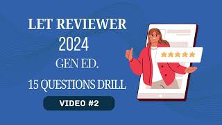 LET Reviewer Gen Ed Video 2 [upl. by Gies]