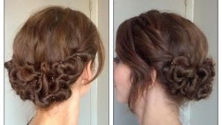 Coiffure de fête  le chignon zigouigoui [upl. by Alleynad]