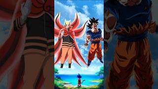 NARUTO VS GOKU 🥵 WHO IS STRONGEST 💯goku dragonbal animeshorts naruto [upl. by Llenahc]