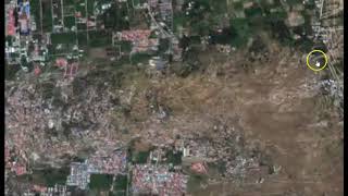 Crazy Satellite Timelapse Shows Liquefaction During Indonesia Earthquake [upl. by Alrick]