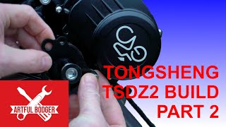 Tongsheng TSDZ2 Mid Drive EBike motor Bike Build in detail Part 2 [upl. by Aihtniroc485]