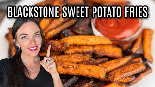 Blackstone Sweet Potato Fries  Amazing and Easy to make [upl. by Pengelly710]