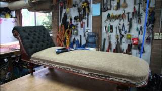 Karls Upholstery Service Chaise Restored [upl. by Johna]