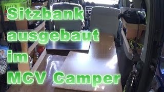 MCV Camper 8  Rückbank ausbauen für mehr Platz  Raumwunder Dacia Logan MCV [upl. by Amsirak797]