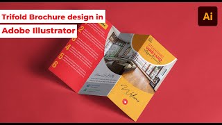 How To Design a Trifold Brochure design in Adobe Illustrator [upl. by Katy]