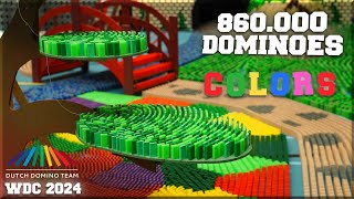 860000 DOMINOES  WDC 2024  COLOR THE WORLD IN DOMINO [upl. by Shea]