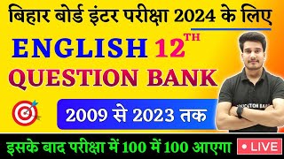 English Question Bank 2009 To 2023 Class 12 Bihar Board  12th English Objective  Education Baba [upl. by Pickard]