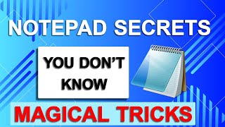 Notepad Tips amp Tricks  Secrets of Notepad  Learn Basic Computer in Hindi [upl. by Eirrem]