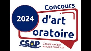 Concours dart oratoire 2024  5e6e et 9e10e [upl. by Nylidnarb178]