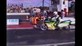 Motorcycle Drag Racing 1992 Prostar US Motorcycle Nationals Atco Pro Stock Qualifying [upl. by Kcired656]