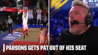 Micah Parsons dunk gets Pat McAfee OUT OF HIS SEAT 😤  NBA on ESPN [upl. by Aita]