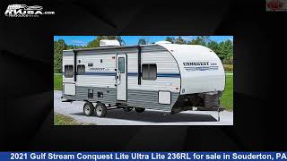 Remarkable 2021 Gulf Stream Conquest Lite Ultra Lite Travel Trailer RV For Sale in Souderton PA [upl. by Yreffej]