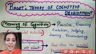 Jean Piagets Cognitive Development Theory  Lesson23  for CTET DSSSB KVS UPTET2019 [upl. by Reave]