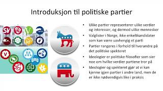 Samfunnsfag  Norske politiske partier politiske spektrum [upl. by Guntar972]