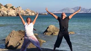 Qigong  Yoga Energy Alignment  Ikaria Greece [upl. by Enyehc911]