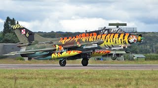 Impressive Luxeuil Airshow Sukhoi SU22 🐯🔥  North American T6 Texan  Yakovlev Yak 3 C27J Spartan [upl. by Loretta]