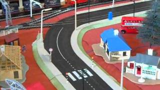 Minic Motorway amp Triang Railways RoadRail layout [upl. by Greeson]