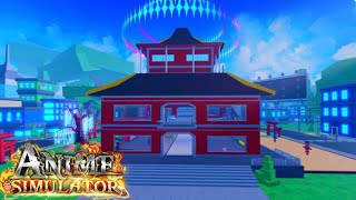 ALL TRAINING AREAS New Anime fighting Simulator called Anime Simulator [upl. by Ihtak608]