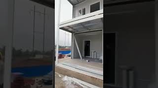 Flat Pack Container House for Dormitories prefabhouse shippingcontainer modularliving flatpack [upl. by Ateekan]