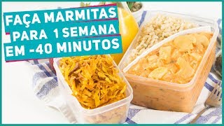 FAÇA MARMITAS PARA 1 SEMANA EM 40 MINUTOS Strogonoff de Palmito  Receitas de Minuto 393 [upl. by Joseito]