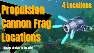 Propulsion Cannon Fragments in Subnautica  4 Locations  Subnautica Guide [upl. by Nerahs]