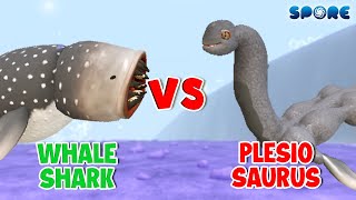 Whale Shark vs Plesiosaurus  Animal vs Dino S4E6  SPORE [upl. by Bland]