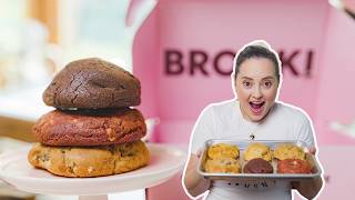 Taste Testing The Viral BROOKI BAKEHOUSE COOKIES 🍪👩🏻‍🍳 Chunky Cookie Review 🤤 [upl. by Akire]