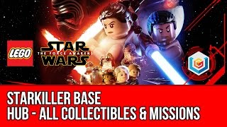 LEGO Star Wars The Force Awakens  Starkiller Base Hub  All Collectibles amp Missions Gold Bricks [upl. by Lauren378]