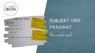 Subjekt und Prädikat inkl Arbeitsblatt [upl. by Isayg]