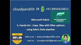 3 Copy files with Filter Option using Fabric Data Pipeline  wildcard file amp Prefix file options [upl. by Garibald980]